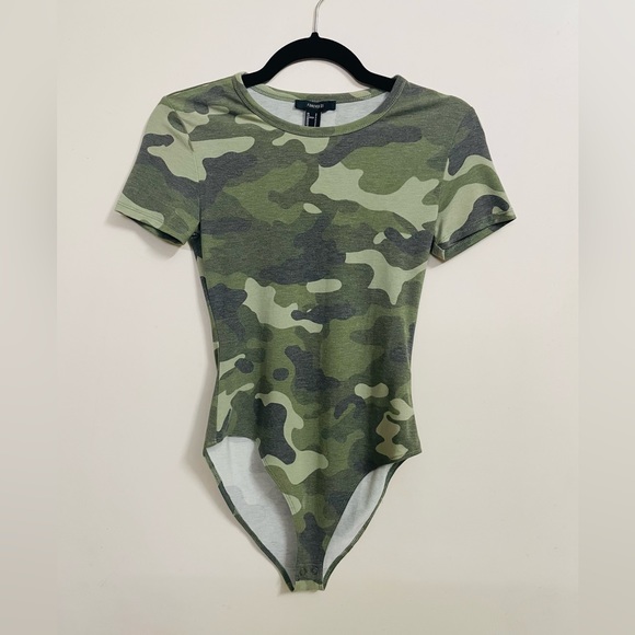 Forever 21 Tops - Camo bodysuit